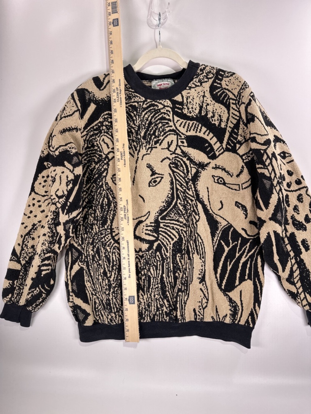 Sugar Street Weavers Safari Animal Tapestry Sweater OS - Picture 7 of 8